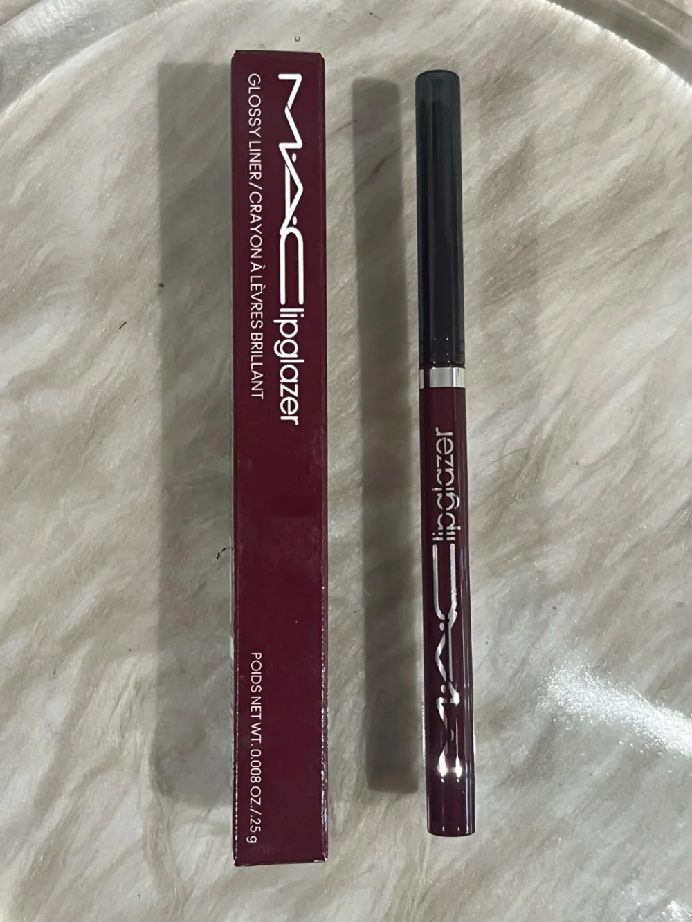 NEW MAC Cosmetics Lipglazer Gel Lip Pencil Lip Liner Nightmoth Blackened Plum